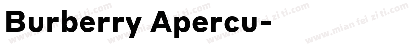 Burberry Apercu字体转换